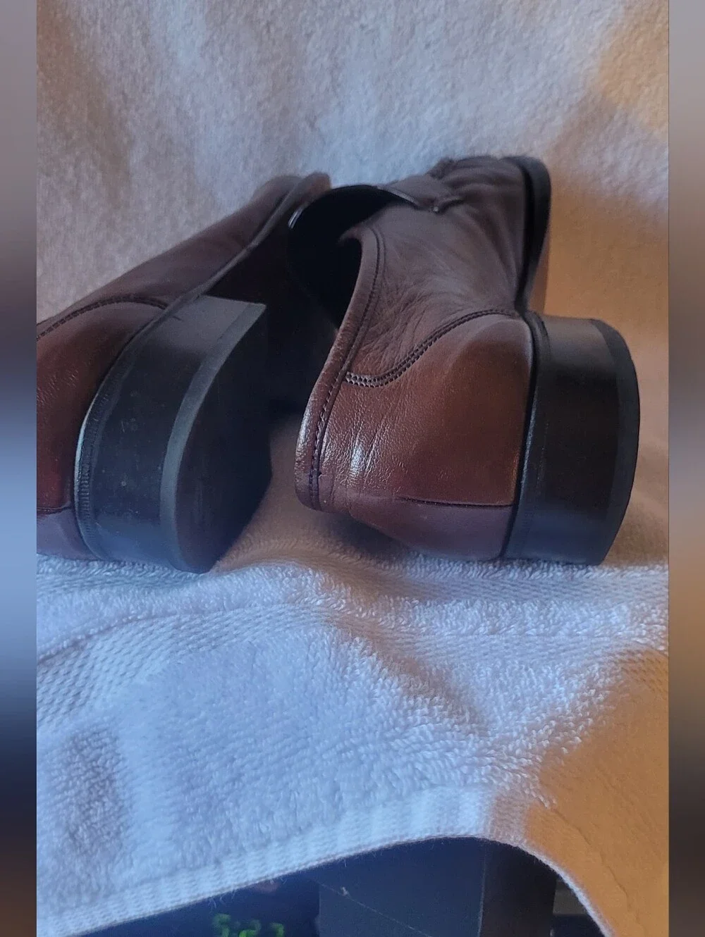 Vintage Florsheim Men's Brown Leather Tassel Loafers Slip-On 8D Excellent